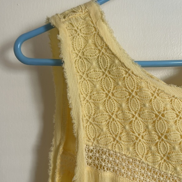 Pale yellow Democracy tank top size L - Picture 3 of 7